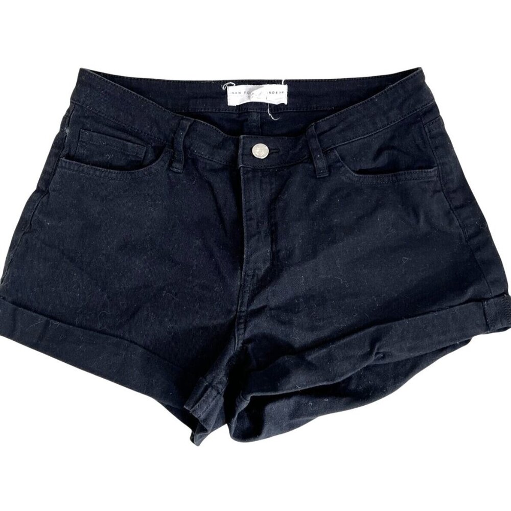 New York Laundry Womens Black Denim Shorts Size 3